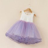 2017 cute children clothing flower girl dress pearls baby girls birthday dresses princess party dress girls tutu dress vestidos
