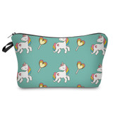 2017 Cosmetic Bags unicorn 3D printing Make up Bag New Fashion Brand makeup Bags 3D Printing Women Travel Makeup Bag