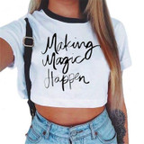 2018 New Blusas Femininas Women Blouse Shirt Crop Top Harajuku Short Sleeve O-neck Rose Print Tee Tops Brand Casual Blouses