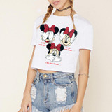 2018 New Blusas Femininas Women Blouse Shirt Crop Top Harajuku Short Sleeve O-neck Rose Print Tee Tops Brand Casual Blouses
