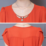 2018 New Blouse Shirt Summer Style Women Blouses Multi Colors Casual Tops O-Neck Short Sleeve Chiffon Shirt Blusas Femininas