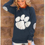 2018 New Bear's Paw Print Spring Women Hoodie Sweatshirts Long sleeves Fashion Women Hoodies Pullovers Sweatshirts