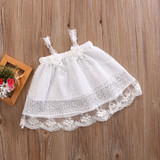 2018 New Baby Kids Girls Summer Dress Sleeveless Princess Party Flower Tutu Dress Clothes 0-24M