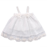 2018 New Baby Kids Girls Summer Dress Sleeveless Princess Party Flower Tutu Dress Clothes 0-24M