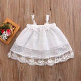 2018 New Baby Kids Girls Summer Dress Sleeveless Princess Party Flower Tutu Dress Clothes 0-24M