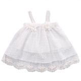 2018 New Baby Kids Girls Summer Dress Sleeveless Princess Party Flower Tutu Dress Clothes 0-24M