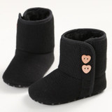 2018 New Baby First Walkers Baby Snow Boot Warm Winter Boot for Kids Non-slip Soft Bottom Toddler Shoes