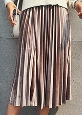 2018 New Autumn And Winter High Waisted Skinny Female Velvet Skirt Pleated Skirts Pleated Skirt Free Shipping 2018 New Autumn And Winter High Waisted Skinny Female Velvet Skirt Pleated Skirts Pleated Skirt Free Shipping