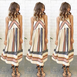 2018 New Arrive Women Lady Summer Dress Clothing Sleeveless Beach Casual Party Dress Vestidos S-5XL