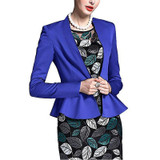 Autumn Fashion Women Slim Fit Blazer Jackets Long Sleeve Blazer Workwear Casaco Feminino Solid No Button Clothes Plus Size