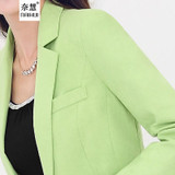 Autumn Fashion Women Blazer Suit Korean Style Female Casual Slim Coat 2016 New Arrival Plus Size 3XL elegant Women Linen Jacket