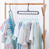 5Pcs 360 Degrees Rotatable Hook Balcony Coat Hangers Wardrobe Storage Rack