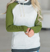 Autumn Casual Women Hoodies Kpop Harajuku Sweatshirt Striped Tracksuit Pullovers Zipper Patchwork Hoodie Hooded WS1607U