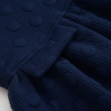 AuroraBaby Big Girls Dresses Thicken Warm Cotton Autumn Winter Children's Clothes Kids Dresses Elegant Style New Arrival