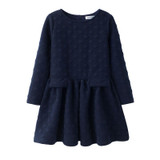 AuroraBaby Big Girls Dresses Thicken Warm Cotton Autumn Winter Children's Clothes Kids Dresses Elegant Style New Arrival