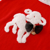 Auro Mesa vestido infantil Christmas Long Sleeve Baby Knitted Dress Dog Princess baby dress baby girl knit clothes