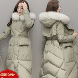 2018 Winter women long Down Cotton Jacket coat Top level Duck down Keep warm female overcoat Plus size hooded fur collar jackets