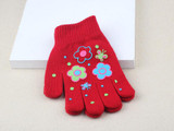 2018 Winter Warm Gloves Children Knitted Stretch Mittens Boys Solid Girls Full Finger Christmas gift man Glove Knitted