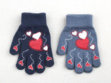 2018 Winter Warm Gloves Children Knitted Stretch Mittens Boys Solid Girls Full Finger Christmas gift man Glove Knitted
