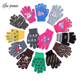 2018 Winter Warm Gloves Children Knitted Stretch Mittens Boys Solid Girls Full Finger Christmas gift man Glove Knitted