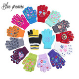2018 Winter Warm Gloves Children Knitted Stretch Mittens Boys Solid Girls Full Finger Christmas gift man Glove Knitted