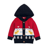 2018 Winter Baby Coat Knitted Hooded Cute Infant Jackets Autumn Children Warm Outerwear Kids Clothes Boys Girls Clothing Brand