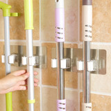 2018 Wall Mounted Mop Organizer Holder Brush Broom Hanger Storage Rack Kitchen Tool F23