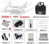 2018 Upgraded New Sale X5SW / X5SW-1 RC Drone Quadcopter Helicopter With FPV Wifi Camera Headless Mode Auto-return VS jjrc h37