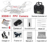 2018 Upgraded New Sale X5SW / X5SW-1 RC Drone Quadcopter Helicopter With FPV Wifi Camera Headless Mode Auto-return VS jjrc h37