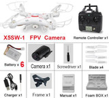 2018 Upgraded New Sale X5SW / X5SW-1 RC Drone Quadcopter Helicopter With FPV Wifi Camera Headless Mode Auto-return VS jjrc h37
