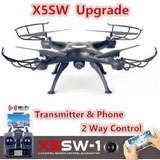 2018 Upgraded New Sale X5SW / X5SW-1 RC Drone Quadcopter Helicopter With FPV Wifi Camera Headless Mode Auto-return VS jjrc h37