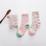 2018 new spring women socks 2 pair gift box cotton cartoon print creative fashion socks for women