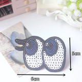 Free shipping 1pcs/lot cartoon patches fashion Embroidered iron on patch for clothing Applique DIY Accessory