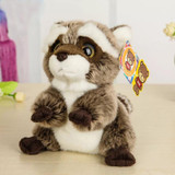 Free Shipping 18CM Lovely Small Racoon Plush Toys Dolls Stuffed Animal Toys For Children Kids Toys Christmas &amp; Birthday Gifts