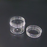 Free shipping 100pc/lot 10g round small plastic bottle jars containers with transparent color for storage