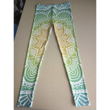 KYKU Brand 2017 New Fashion Women Legins Mandala Lights 3D Printing Sexy Legging High Waist Woman Leggings Green Fitness Pants