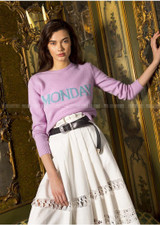 Ky&amp;Q Winter Runway Week Women Sweaters and Pullovers Knitted Jumper Monday Tuesday Wednesday Thursday Friday Saturday Sunday