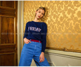 Ky&amp;Q Winter Runway Week Women Sweaters and Pullovers Knitted Jumper Monday Tuesday Wednesday Thursday Friday Saturday Sunday
