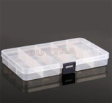 KuZHEN Plastic Adjustable 12 Compartment Storage Box Earring Jewelry Bin Case Container Sewing box Rhinestone Nail Art Tip