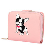 KUDIAN BEAR Women Wallets Cute Small Purse Carton Dog Short Wallet With Zipper Around Ladies Clutch Card Holder--BIC095 PM49