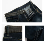 KSTUN Best Sale  Men's  Jeans Fashion Fake Designer Clothes Biker Jeans With Zippers Skinny Mens Tapered Jeans Stretch Jeans Men