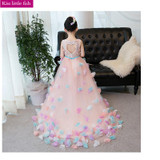 KSL318 Free shipping 2017 new China original design   elegant prom dresses girls kids evening dresses pageant dresses