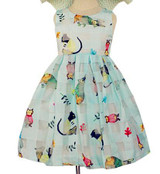 Kseniya Kids 2017 Summer Yellow Girl Dress Striped Princess Dresses For Girls Cotton Birthday Party Wedding Children's Dresses