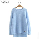Ksenia O-Neck Lovely Sweater Fashion long sleeve women sweaters and pullovers Autumn and Winter 2017 pullover female Jumper