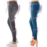 Rogi Plus Size Women Slim Skinny Leggings Women High Waist Jeans Leggings Fitness Girls Sexy Fashion Denim Pants Trousers Pocket