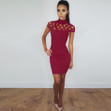 Rogi Mini Club Dress New 2017 Women Hollow Out  Summer Dresses Sexy Elegant Bandage Bodycon Dress Clubwear Vestido de Festa Robe Rogi Mini Club Dress New 2017 Women Hollow Out  Summer Dresses Sexy Elegant Bandage Bodycon Dress Clubwear Vestido de Festa Robe