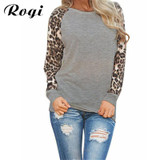 Rogi Hoodies Wommen 2018 Women Sweatshirts Leopard Long Sleeve Pullovers Harajuku Hoody Tops Tracksuits Sudaderas Mujer S-5XL