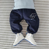 Lemonmiyu Cotton Pink Baby Full Length Pants Toddler Spring Elastic Waist Newborn Casual Trousers Loose Infants Elastic Pants