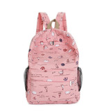 Lemon Kitten Ocean Pattern Japan Girl Backpack Canvas Schoolbag Mochila Escolar Rucksack Women Backpack For Teenager Girl