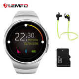 LEMFO KW18 Smart Watch Bluetooth Heart Rate Monitor Intelligent smartWatch Support SIM TF Card for apple samsung Phone